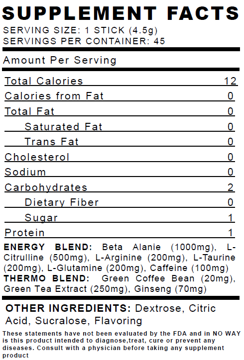 Pre-Workout Thermo